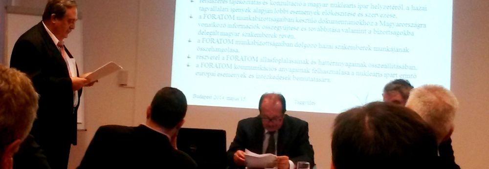 Kibővült elnökség irányítja az Atomfórum egyesületet Kibővült elnökség irányítja az Atomfórum egyesületet