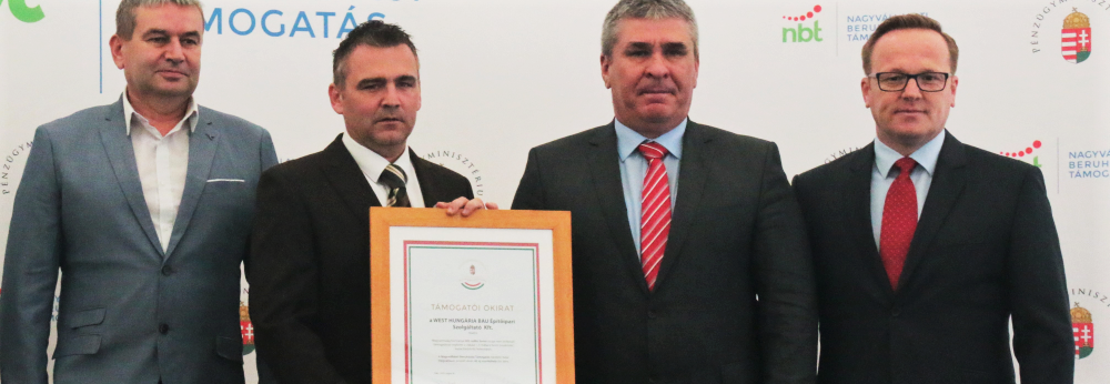 West Hungária Bau Kft. alapkőletételi ünnepség Pakson West Hungária Bau Kft. alapkőletételi ünnepség Pakson